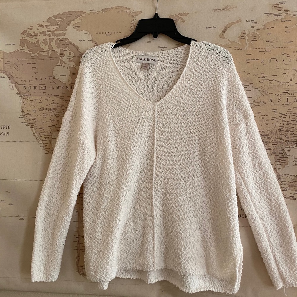 nubby, knit over sized sweater.
